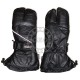 Two fingers Leather Ski Mittens